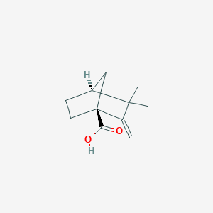 molecular formula C11H16O2 B12048221 Bicyclo[2.2.1]heptane-1-carboxylicacid,3,3-dimethyl-2-methylene- 