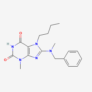 8-[benzyl(methyl)amino]-7-butyl-3-methyl-3,7-dihydro-1H-purine-2,6-dione