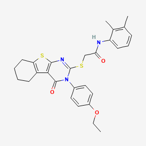 N-(2,3-dimethylphenyl)-2-{[3-(4-ethoxyphenyl)-4-oxo-3,4,5,6,7,8-hexahydro[1]benzothieno[2,3-d]pyrimidin-2-yl]sulfanyl}acetamide