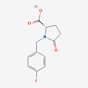 L-Proline, 1-((4-fluorophenyl)methyl)-5-oxo-