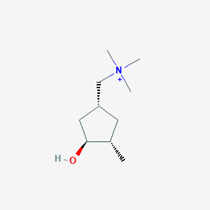 molecular formula C10H22NO+ B1204832 Desethermuscarine CAS No. 59532-43-3