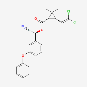 molecular formula C22H19Cl2NO3 B1204835 (1S)-cis-(alphaS)-cypermethrin CAS No. 72204-43-4