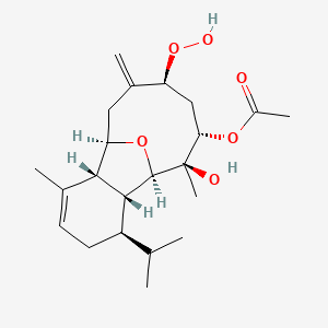 molecular formula C22H34O6 B1204836 Alcyonin CAS No. 115834-33-8