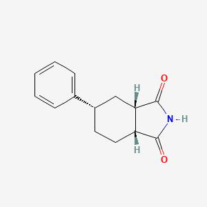 molecular formula C14H15NO2 B12048407 4-trans-Phenylcyclohexane-(1R,2-cis)-dicarboxylic imide 