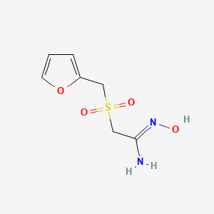 2-((Furan-2-ylmethyl)sulfonyl)-N-hydroxyacetimidamide