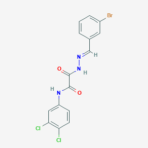 2-(2-(3-Bromobenzylidene)hydrazino)-N-(3,4-dichlorophenyl)-2-oxoacetamide