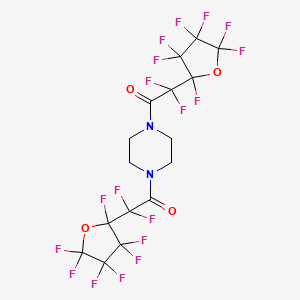 1,4-Bis[difluoro(2,3,3,4,4,5,5-heptafluorotetrahydro-2-furanyl)acetyl]piperazine