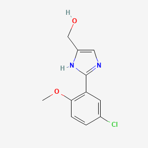 2-(5-Chloro-2-methoxyphenyl)imidazole-5-methanol