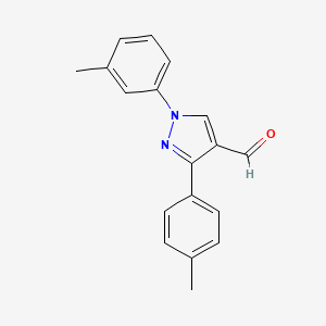 1-m-Tolyl-3-p-tolyl-1H-pyrazole-4-carbaldehyde