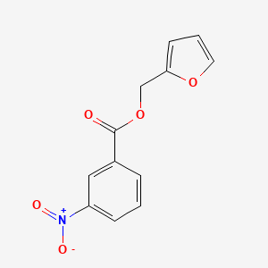 molecular formula C12H9NO5 B12048718 2-Furylmethyl 3-nitrobenzoate 