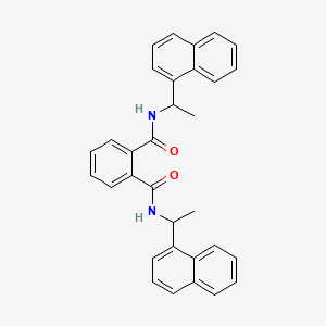 molecular formula C32H28N2O2 B12048725 N(1),N(2)-Bis(1-(1-naphthyl)ethyl)phthalamide CAS No. 304657-09-8