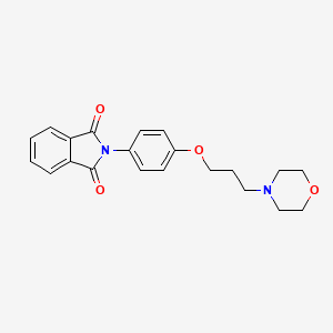 molecular formula C21H22N2O4 B1204874 Phthalimide, N-(4-(3-morpholinopropoxy)phenyl)- CAS No. 79684-43-8