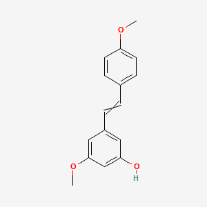 molecular formula C16H16O3 B1204901 Phenol, 3-methoxy-5-[(1E)-2-(4-methoxyphenyl)ethenyl]- CAS No. 58436-29-6