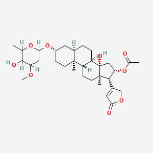 molecular formula C32H48O9 B1204904 Corrigen CAS No. 559-83-1