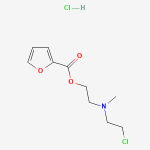molecular formula C10H15Cl2NO3 B1204916 2-((2-Chloroethyl)methylamino)ethyl 2-furoate hydrochloride CAS No. 61435-43-6