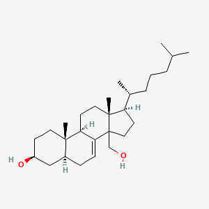 molecular formula C28H48O2 B1204917 14-(Hydroxymethyl)cholest-7-en-3-ol 
