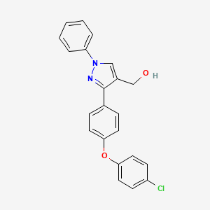 (3-(4-(4-Chlorophenoxy)phenyl)-1-phenyl-1H-pyrazol-4-yl)methanol