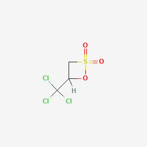 molecular formula C3H3Cl3O3S B1204924 1,2-Oxathietane, 4-(trichloromethyl)-, 2,2-dioxide CAS No. 6989-70-4