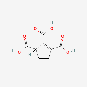 molecular formula C8H8O6 B1204925 1-Cyclopentene-1,2,3-tricarboxylic acid CAS No. 31602-26-3