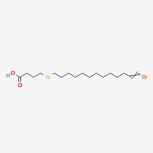 molecular formula C17H31BrO2Te B1204931 4-(13-Bromotridec-12-enyltellanyl)butanoic acid 