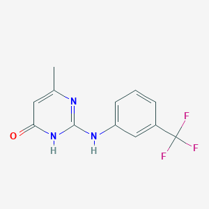 6-Methyl-2-(3-(trifluoromethyl)anilino)-4-pyrimidinol