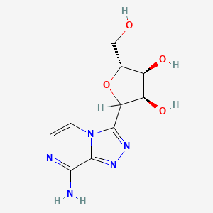 molecular formula C10H13N5O4 B1204935 8-Amino-3-D-ribofuranosyl-1,2,4-triazolo(4,3-a)pyrazine CAS No. 68797-11-5
