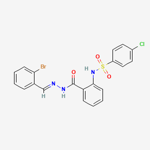 N-(2-((2-(2-Bromobenzylidene)hydrazino)carbonyl)PH)-4-chlorobenzenesulfonamide