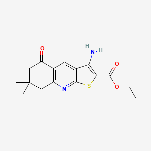 Ethyl 3-amino-7,7-dimethyl-5-oxo-5,6,7,8-tetrahydrothieno[2,3-b]quinoline-2-carboxylate