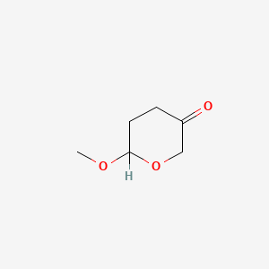 molecular formula C6H10O3 B1204938 6-Methoxydihydro-2h-pyran-3(4h)-one CAS No. 65712-87-0