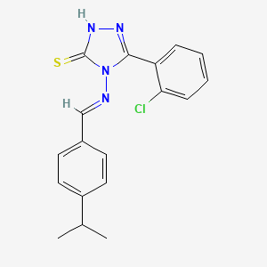 5-(2-Chlorophenyl)-4-((4-isopropylbenzylidene)amino)-4H-1,2,4-triazole-3-thiol