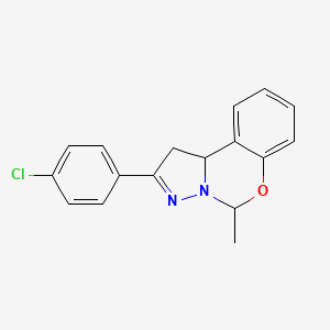 2-(4-Chlorophenyl)-5-methyl-1,10b-dihydropyrazolo[1,5-c][1,3]benzoxazine