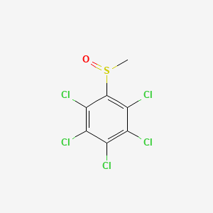 molecular formula C7H3Cl5OS B1204943 Pentachlorophenyl methyl sulfoxide CAS No. 70215-07-5