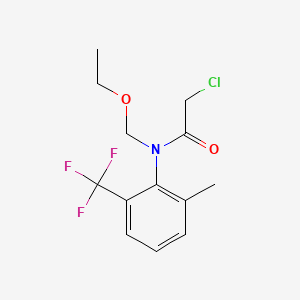 molecular formula C13H15ClF3NO2 B1204945 2-Chloro-n-(ethoxymethyl)-n-[2-methyl-6-(trifluoromethyl)phenyl]acetamide CAS No. 78194-29-3