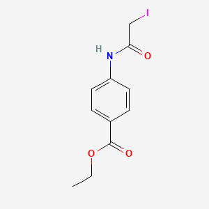 molecular formula C11H12INO3 B12049477 Benzoic acid, p-(2-iodoacetamido)-, ethyl ester CAS No. 116465-51-1