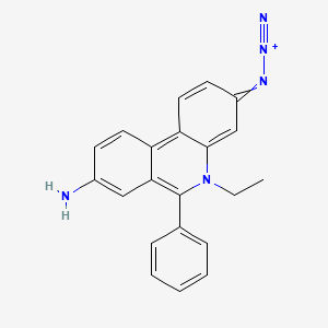 molecular formula C21H18N5+ B1204954 3-Azidoethidium CAS No. 74444-55-6