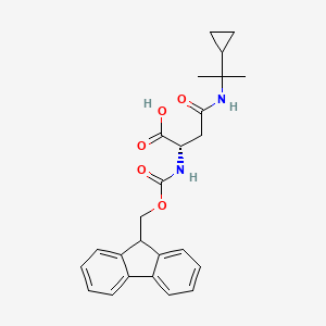 molecular formula C25H28N2O5 B12049551 Fmoc-asn(dmcp)-OH 