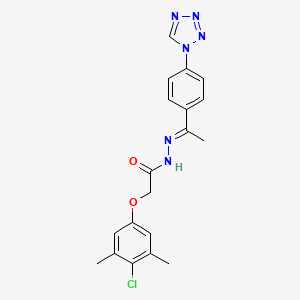 2(4-CL-3,5-DI-ME-Phenoxy)N'-(1-(4(1H-tetraazol-1-YL)PH)ethylidene)acetohydrazide