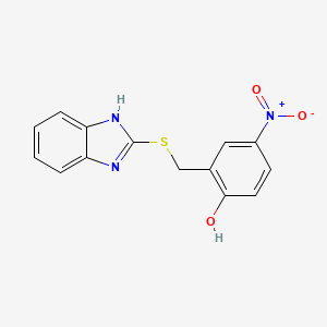 2-[(1H-benzimidazol-2-ylsulfanyl)methyl]-4-nitrophenol