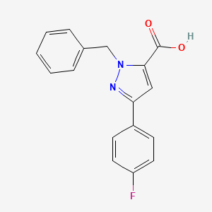 1-Benzyl-3-(4-fluorophenyl)-1H-pyrazole-5-carboxylic acid