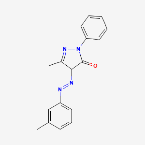 5-Methyl-4-((3-methylphenyl)diazenyl)-2-phenyl-2,4-dihydro-3H-pyrazol-3-one