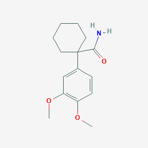 molecular formula C15H21NO3 B1204971 1-(3,4-二甲氧基苯基)-1-环己基甲酰胺 