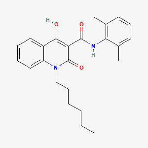 N-(2,6-dimethylphenyl)-1-hexyl-2-hydroxy-4-oxo-1,4-dihydroquinoline-3-carboxamide