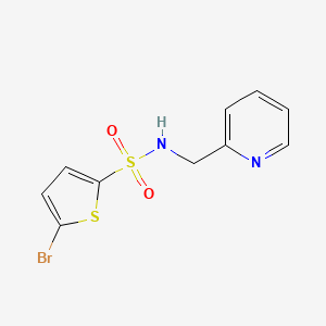 molecular formula C10H9BrN2O2S2 B1204976 5-bromo-N-(2-pyridinylmethyl)-2-thiophenesulfonamide 