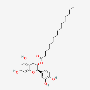 molecular formula C31H44O7 B1204987 3-Palmitoylcatechin CAS No. 71634-82-7