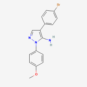 4-(4-Bromophenyl)-1-(4-methoxyphenyl)-1H-pyrazol-5-amine