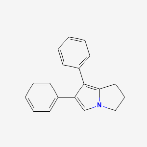 molecular formula C19H17N B1204989 6,7-Diphenyl-2,3-dihydro-1H-pyrrolizine CAS No. 73009-82-2