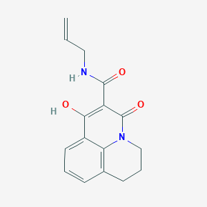 1-Hydroxy-3-oxo-6,7-dihydro-3H,5H-pyrido[3,2,1-ij]quinoline-2-carboxylic acid allylamide