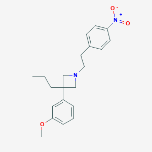 B012050 AZETIDINE, 3-(m-METHOXYPHENYL)-1-(p-NITROPHENETHYL)-3-PROPYL- CAS No. 19832-42-9