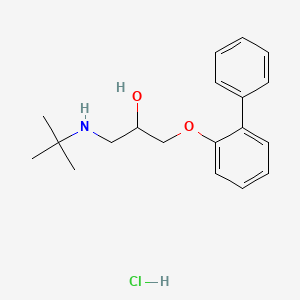 molecular formula C19H26ClNO2 B1205001 Berlafenone hydrochloride CAS No. 18965-98-5
