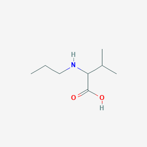 3-Methyl-2-(propylamino)butanoic acid